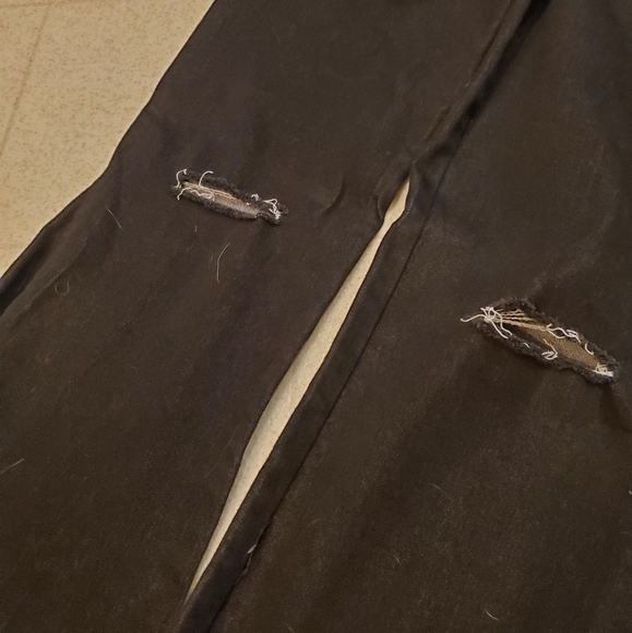 Newbury Kustom Large x-long bell stretchy black jeans - Picture 5 of 6